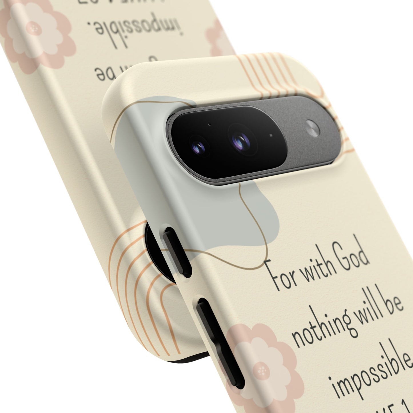Luke 1:37 Phone Case