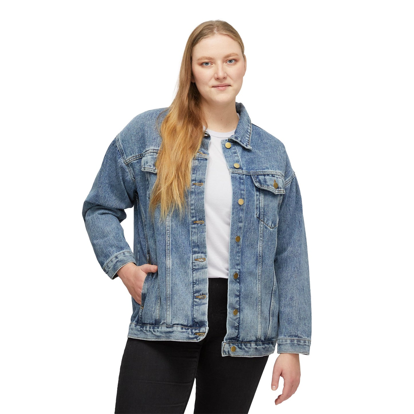 Women's God is Within Her Denim Jacket
