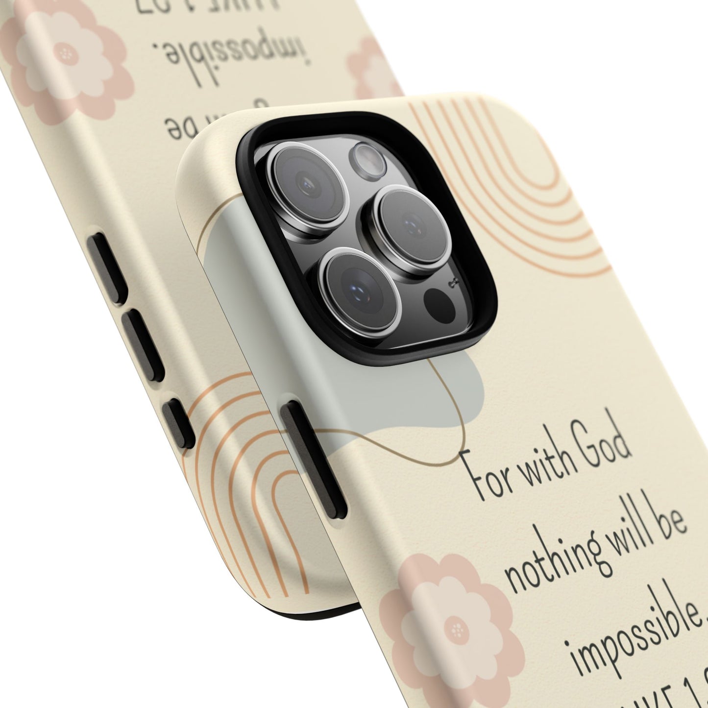 Luke 1:37 Phone Case