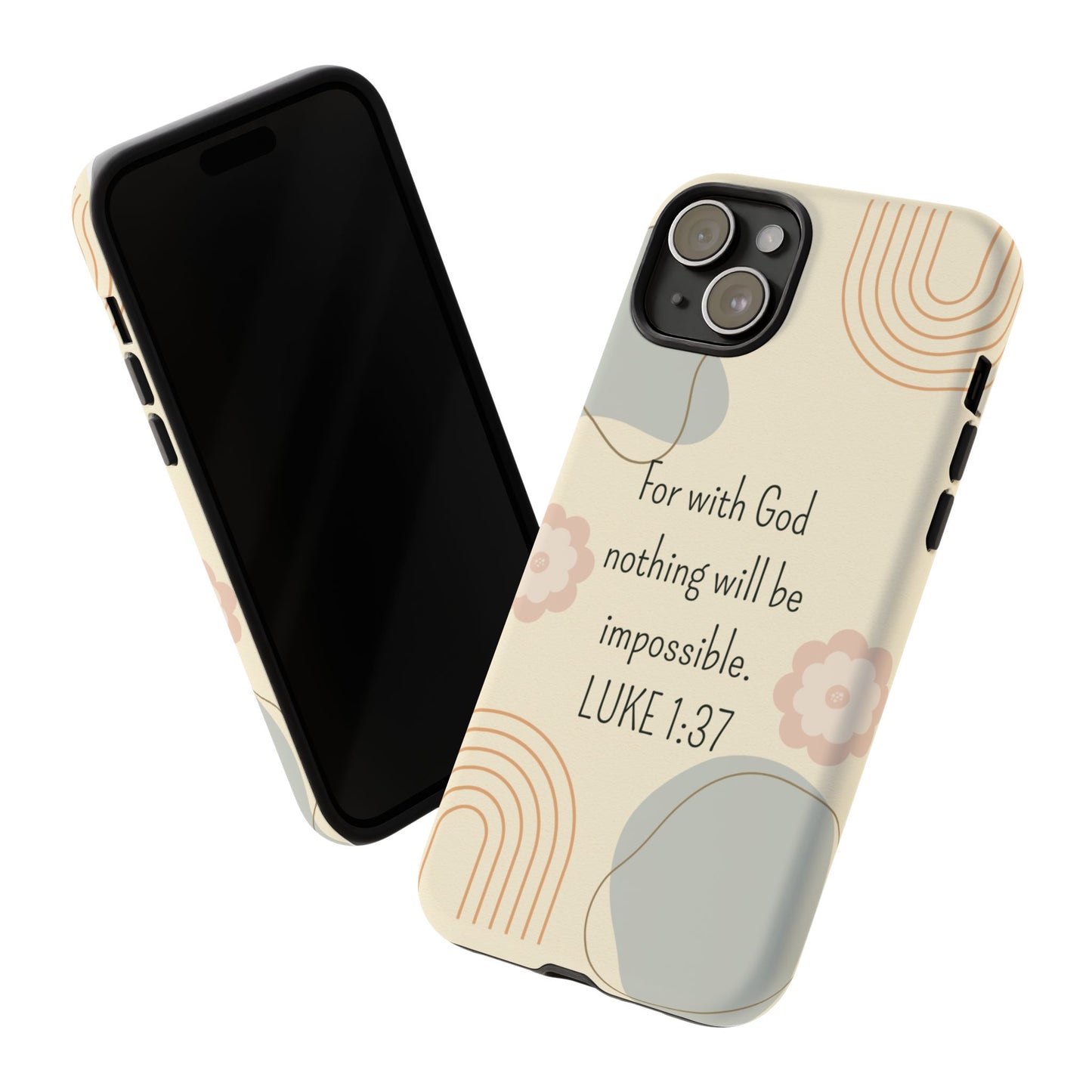 Luke 1:37 Phone Case