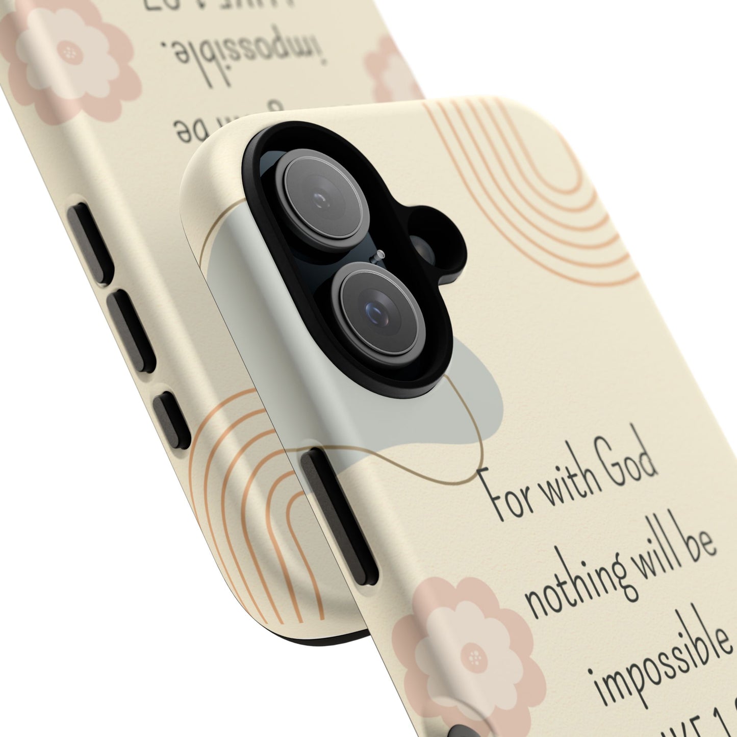 Luke 1:37 Phone Case