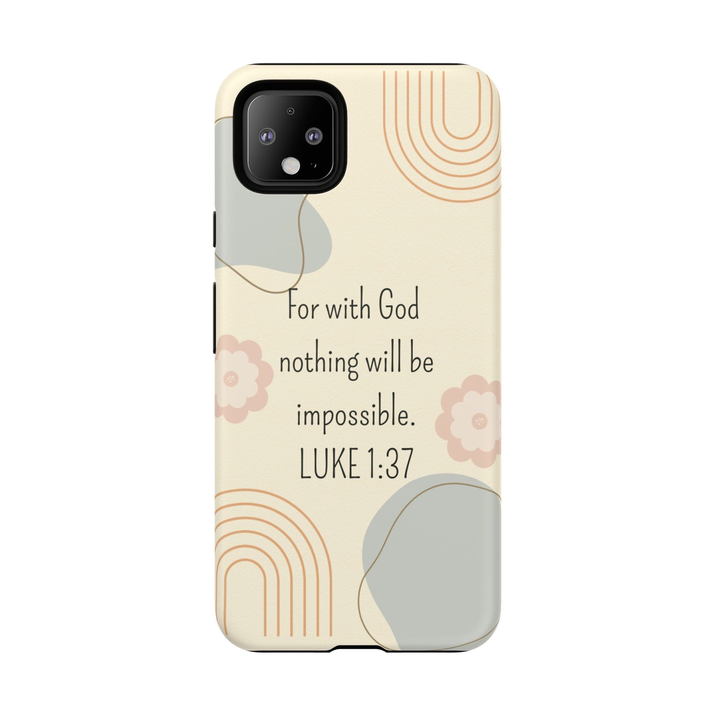 Luke 1:37 Phone Case