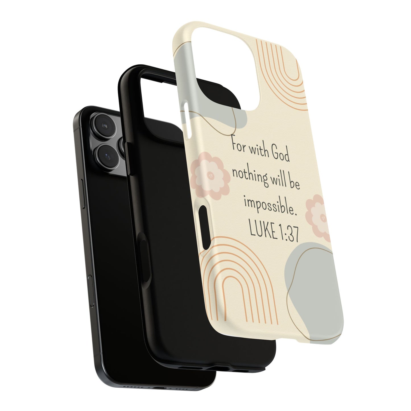 Luke 1:37 Phone Case