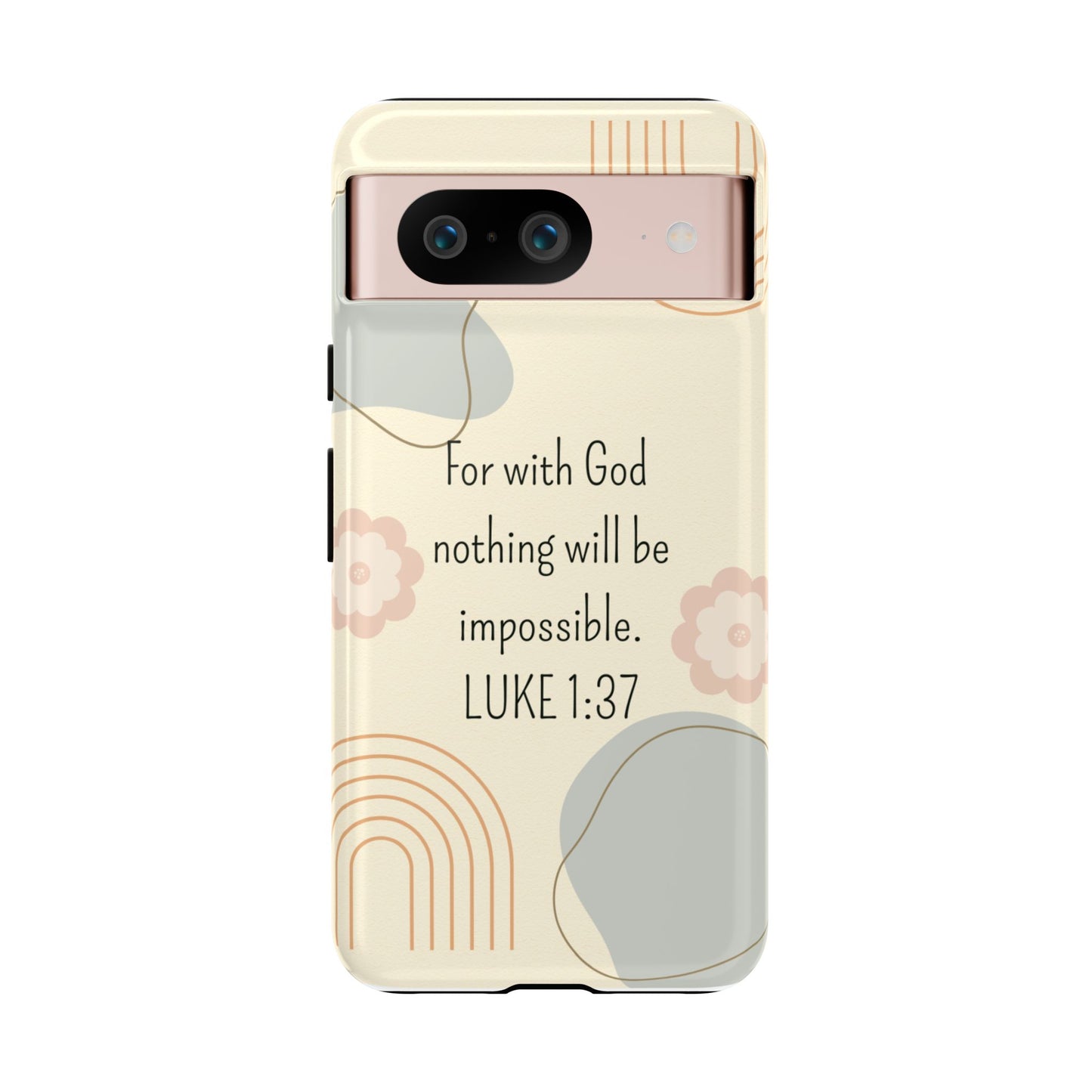Luke 1:37 Phone Case