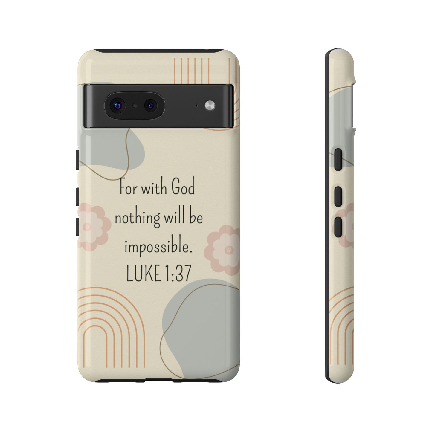 Luke 1:37 Phone Case