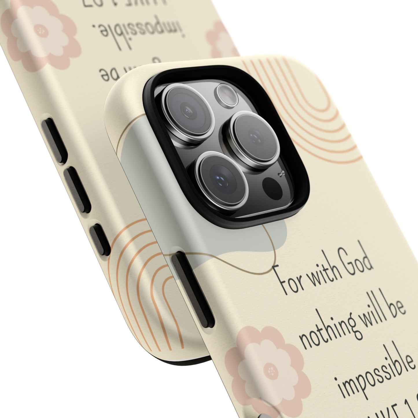 Luke 1:37 Phone Case