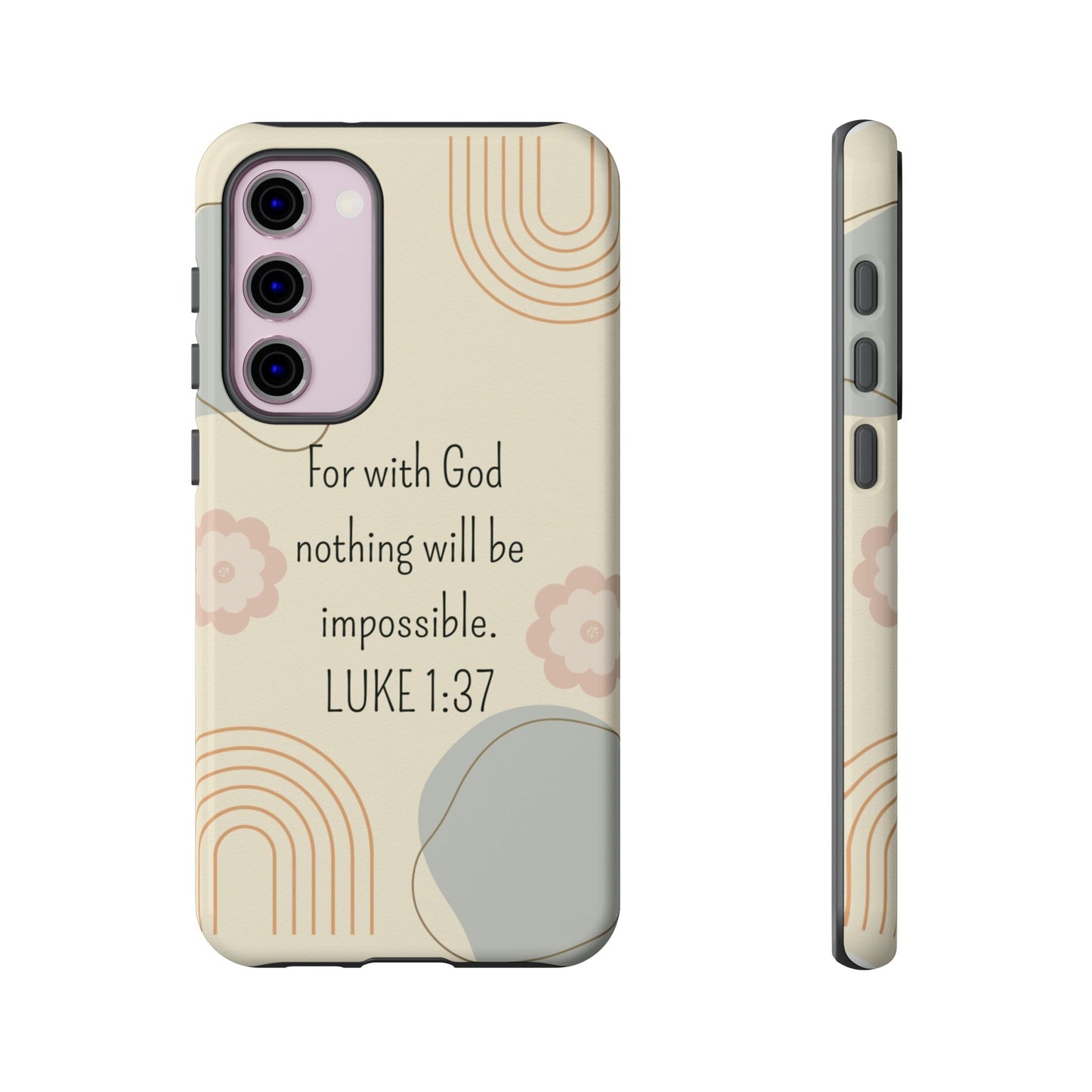 Luke 1:37 Phone Case