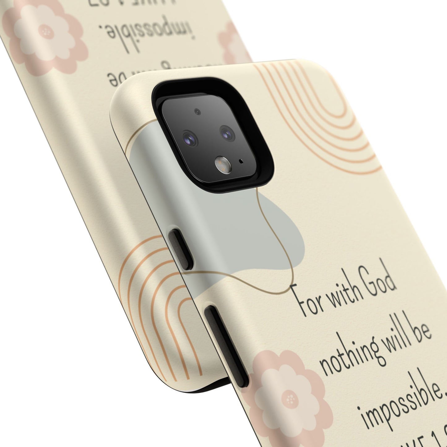 Luke 1:37 Phone Case