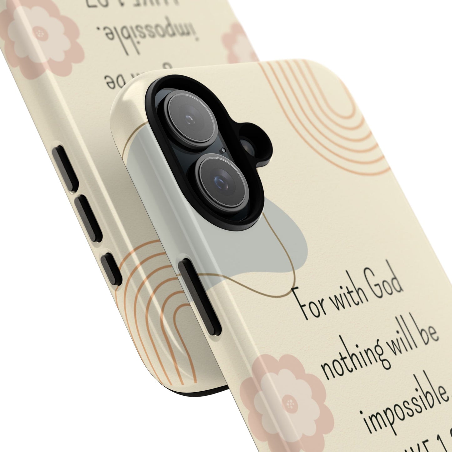 Luke 1:37 Phone Case