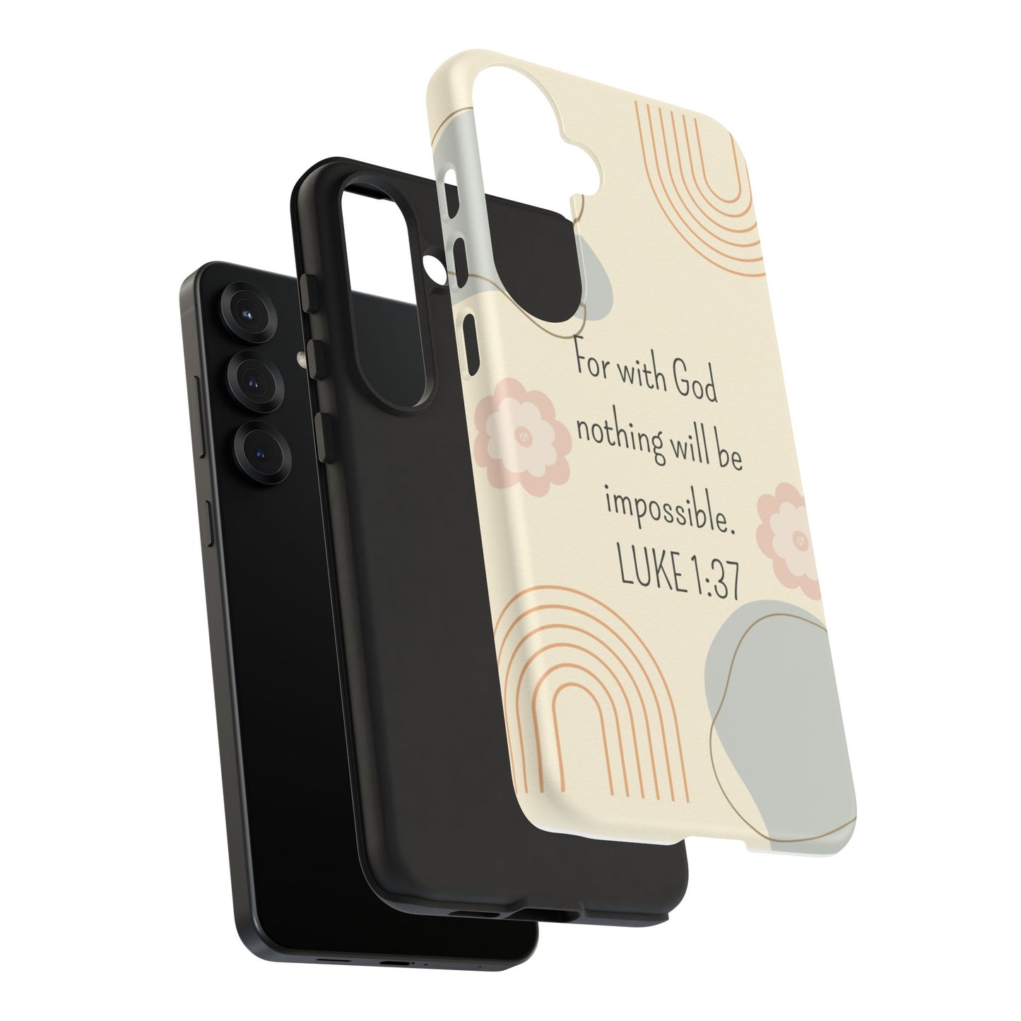 Luke 1:37 Phone Case