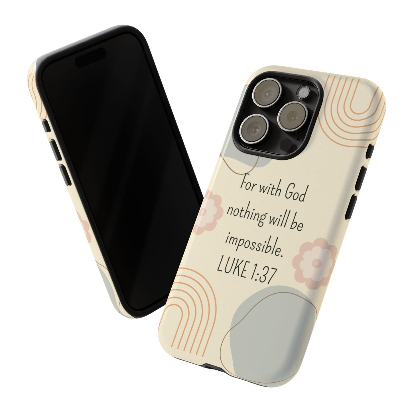 Luke 1:37 Phone Case