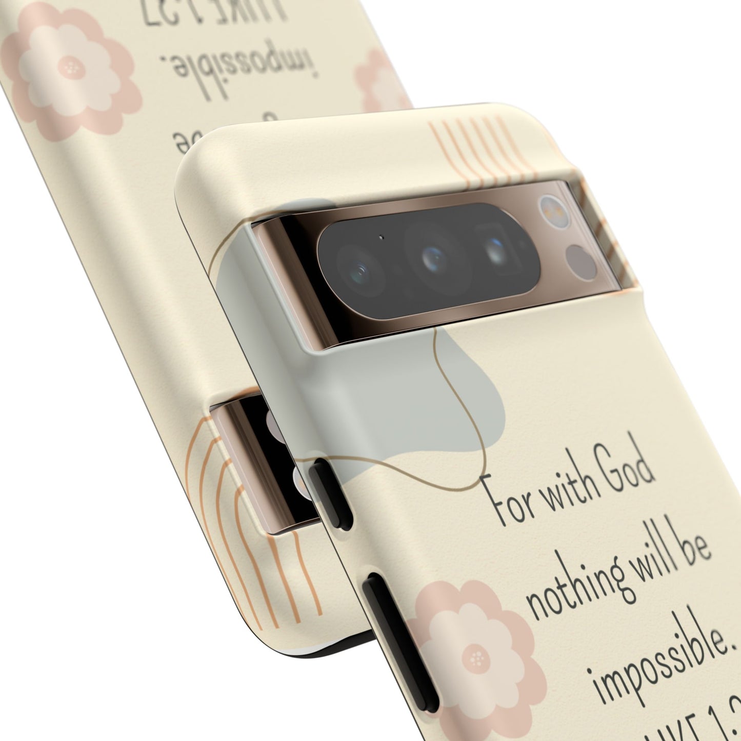 Luke 1:37 Phone Case