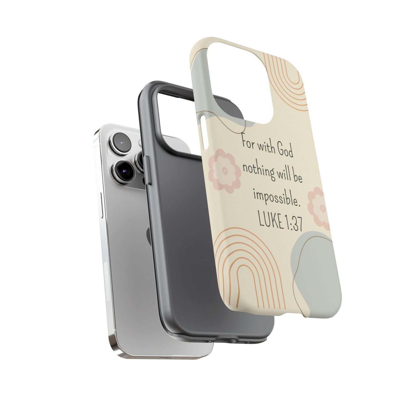 Luke 1:37 Phone Case