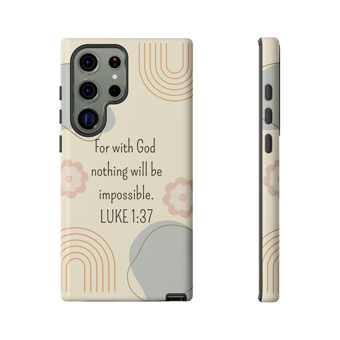 Luke 1:37 Phone Case