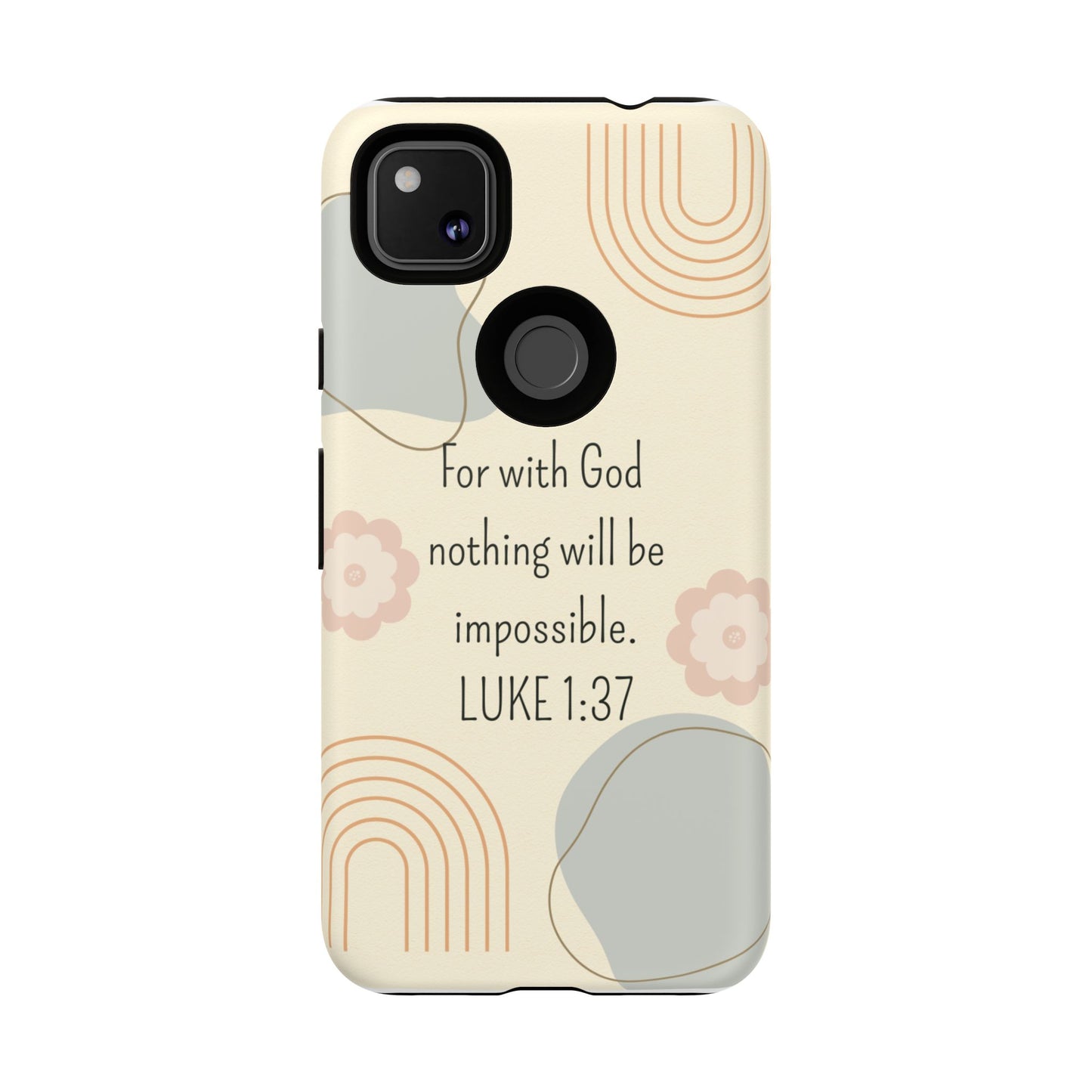 Luke 1:37 Phone Case