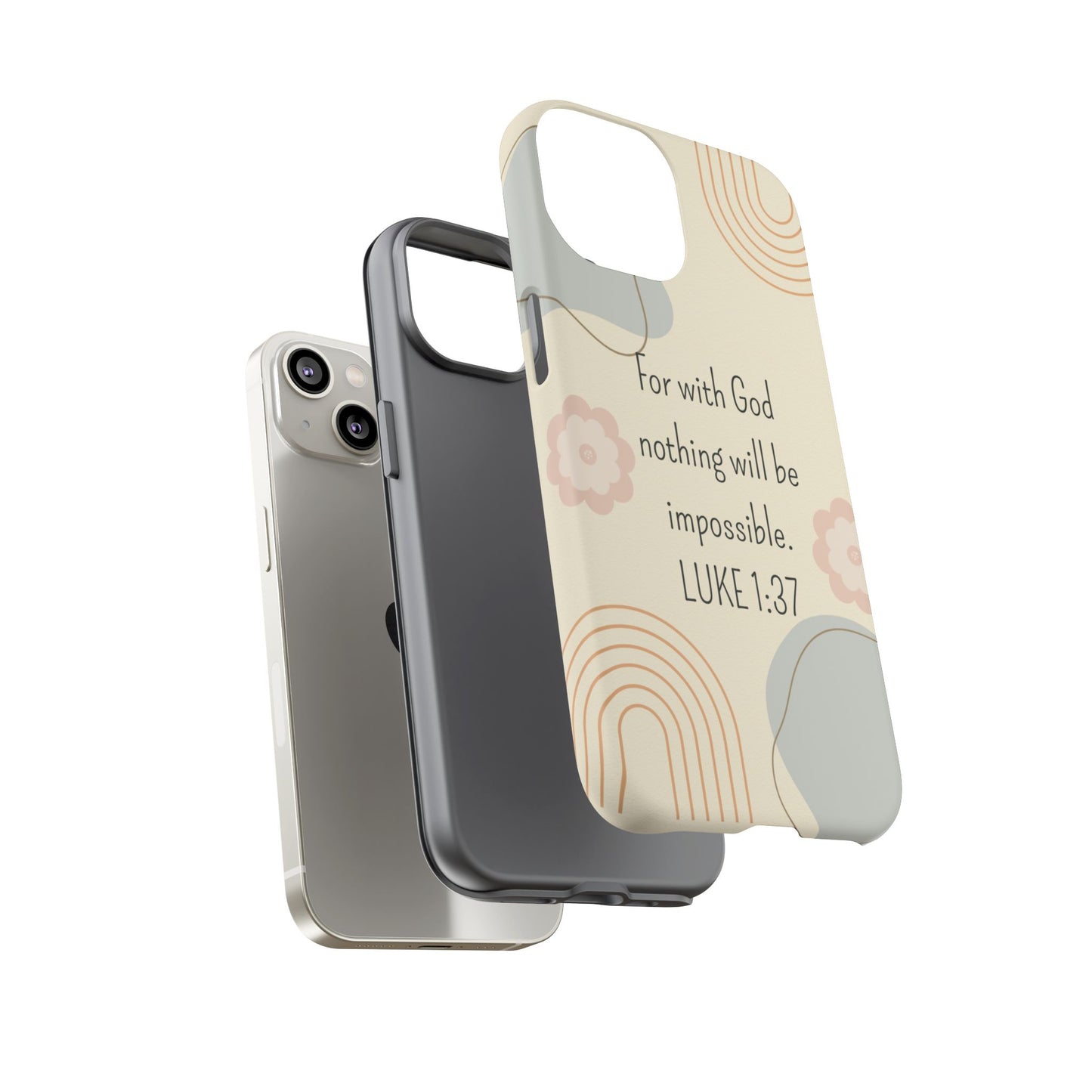 Luke 1:37 Phone Case