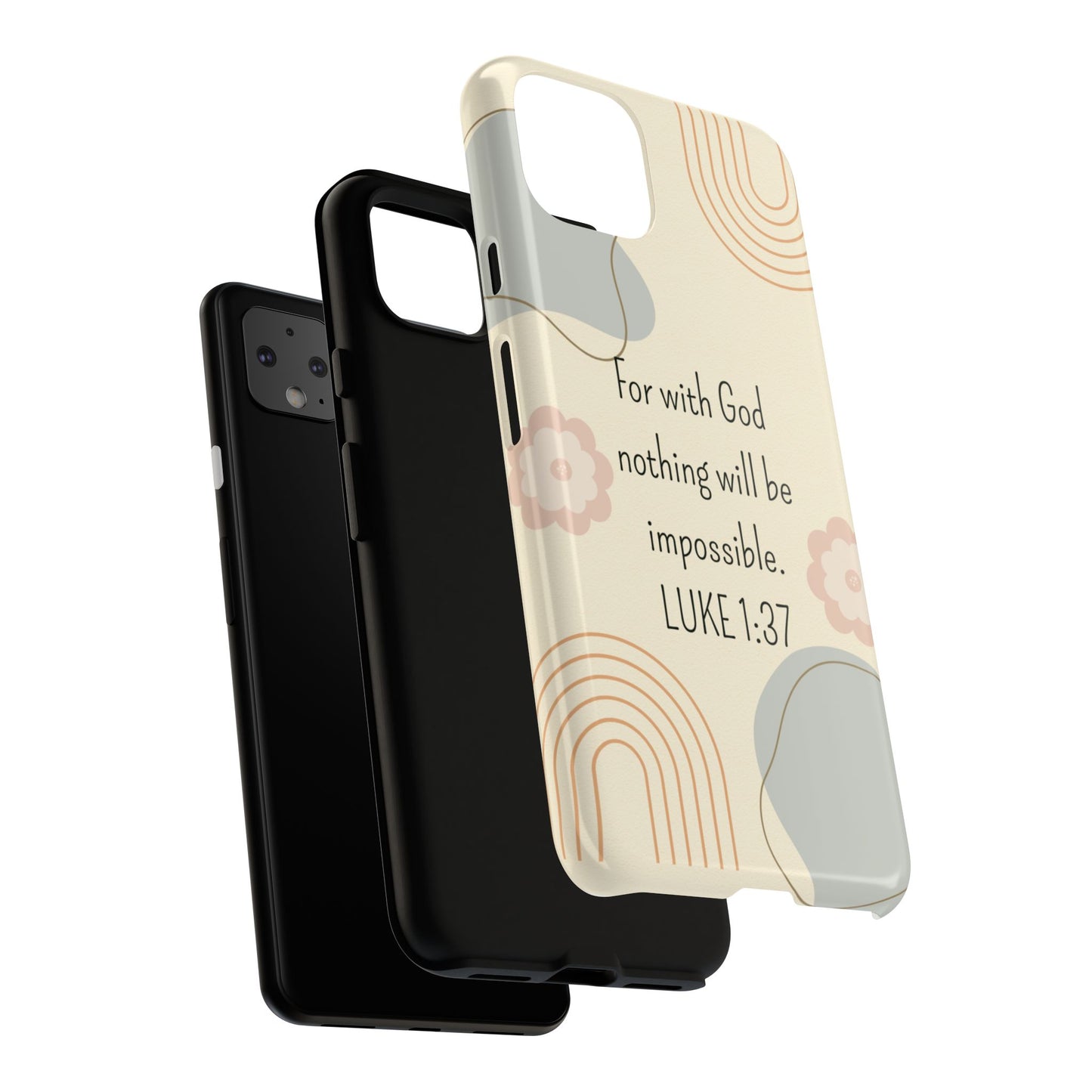 Luke 1:37 Phone Case