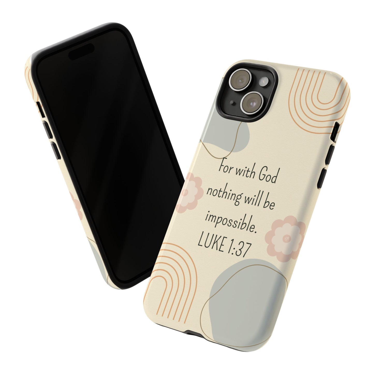 Luke 1:37 Phone Case