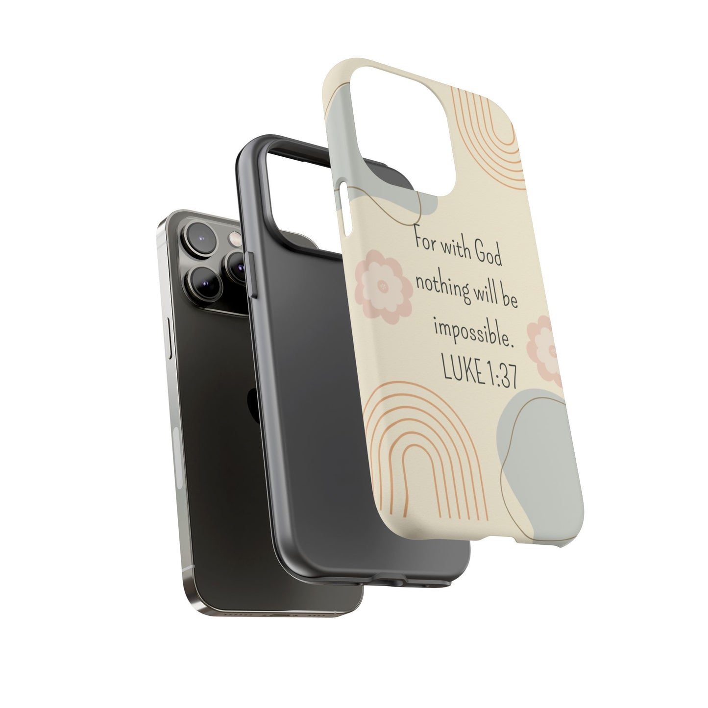 Luke 1:37 Phone Case