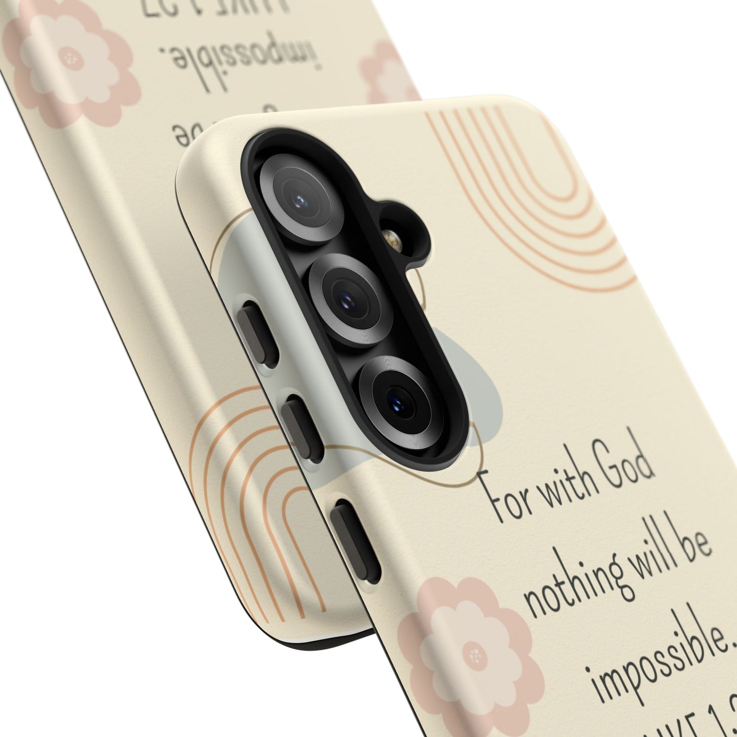 Luke 1:37 Phone Case